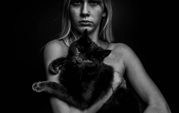 Girl with Cat