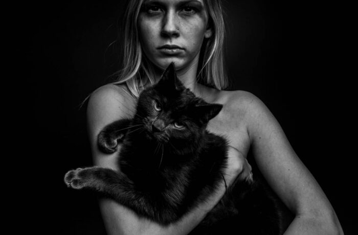 Girl with Cat